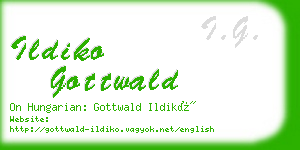 ildiko gottwald business card